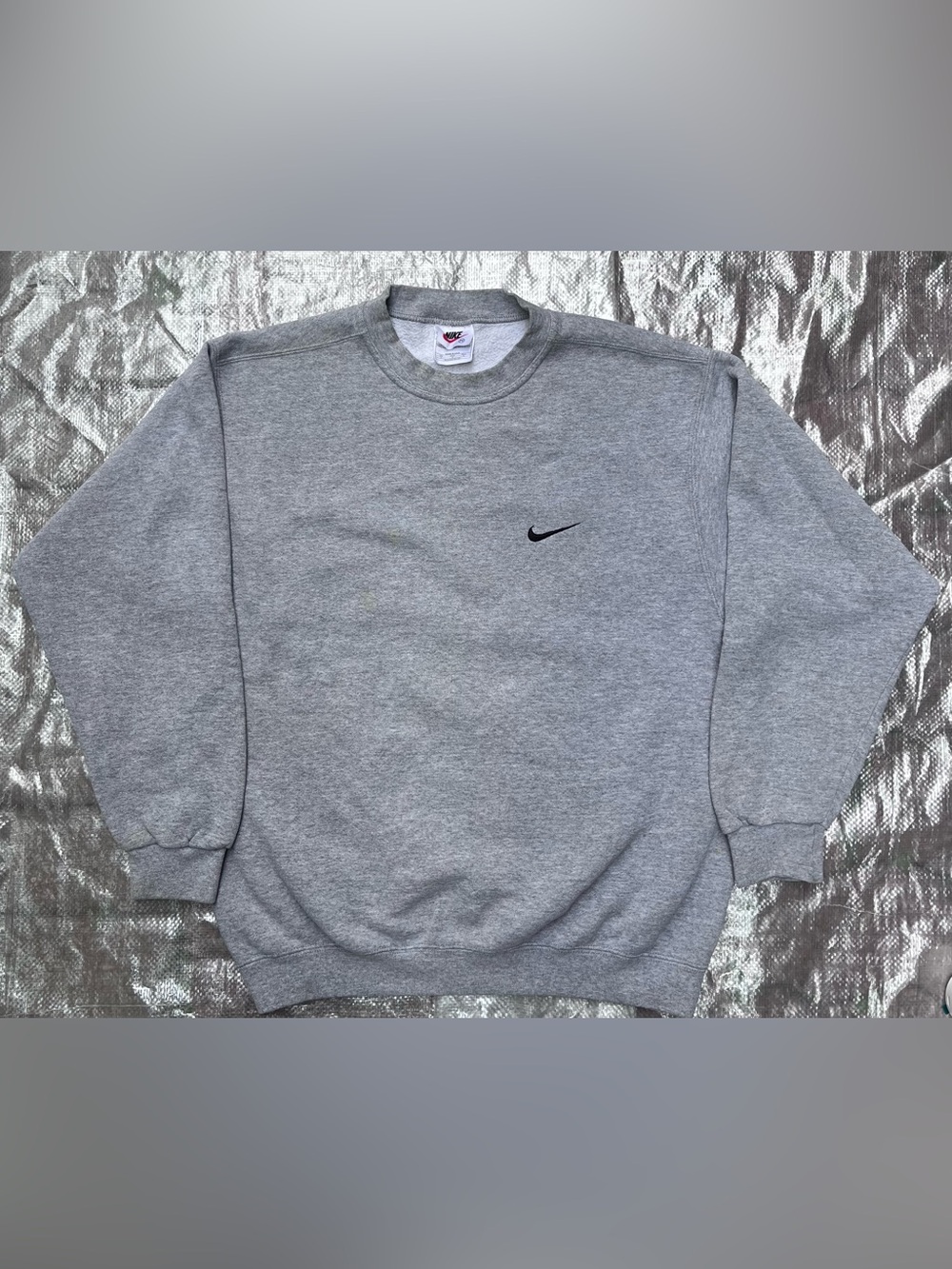Nike Men's Gray Crewneck Sweatshirt made in USA sz Medium